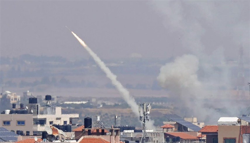 انطلاق صاروخ من غزة إلى إسرائيل في هجمة سابقة  (أرشيف)