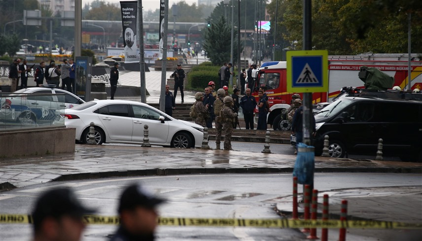 الشرطة التركية في موقع هجوم إرهابي في أنقرة (أرشيف)