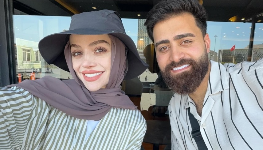 عبير الصغير وزوجها