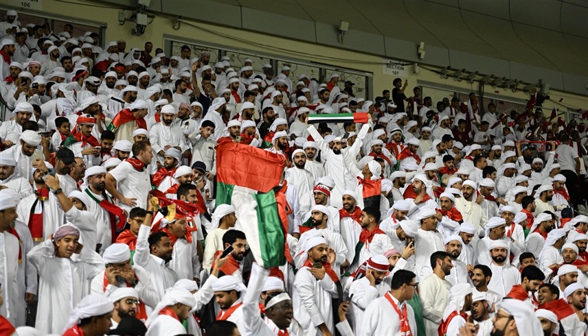 جمهور الإمارات في إستاد جاسم بن حمد (إكس)
