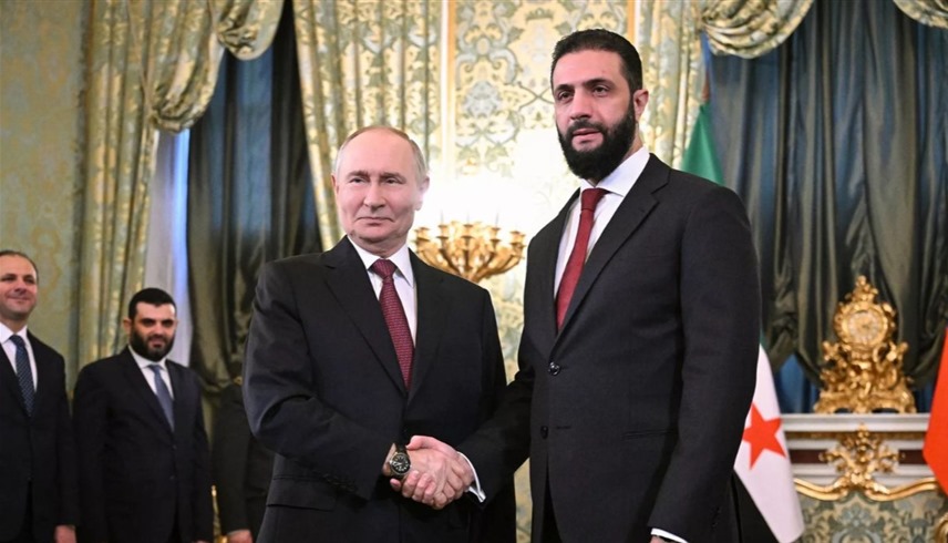 أحمد الشرع وفلاديمير بوتين