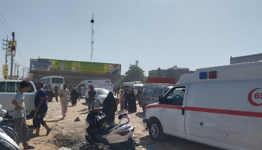 مشاهد من حادثة اختناق في العراق 