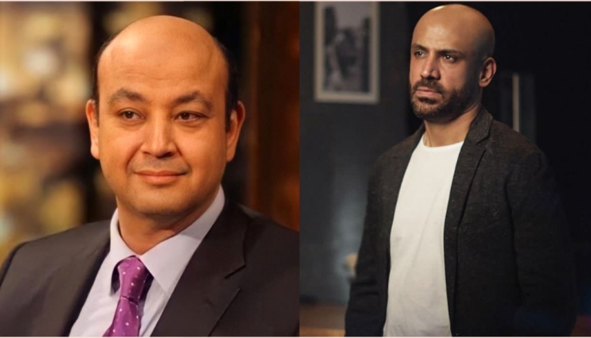 الملحن محمد يحيى وعمرو أديب 