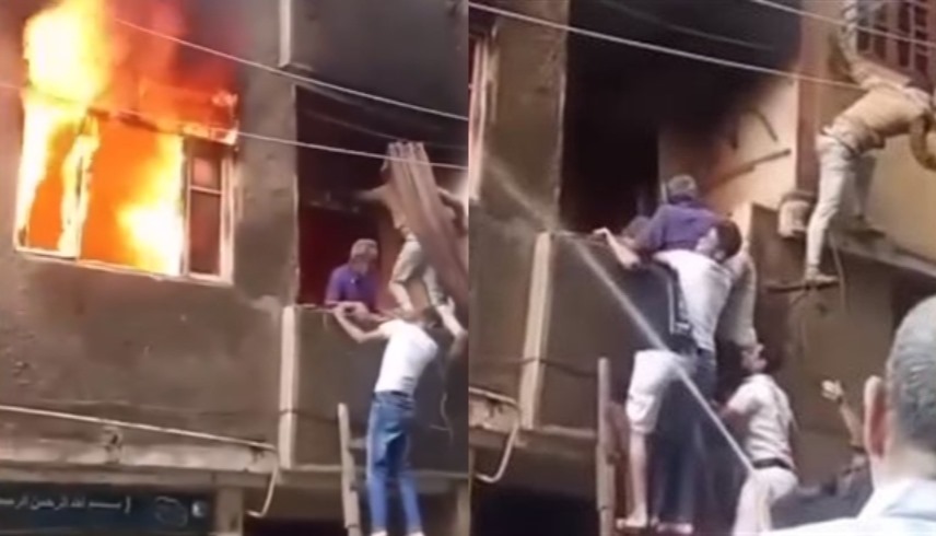 لقطات من الحادث