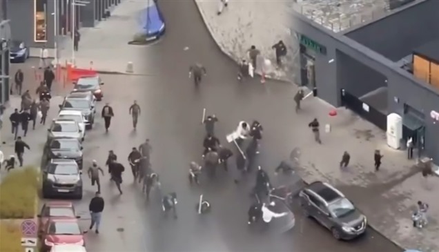 اشتباكات عنيفة في موسكو.. عصابات تجوب الشوارع بالقضبان والمجارف