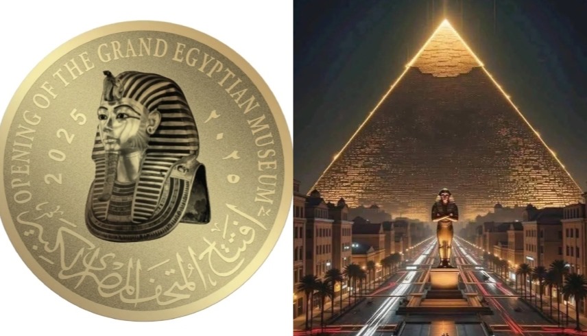 عملات افتتاح المتحف المصري الكبير 