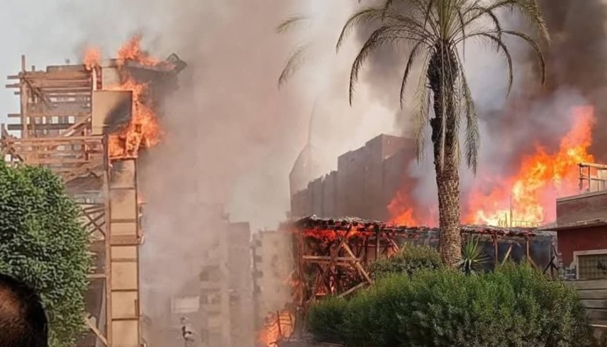 لقطات من الحريق