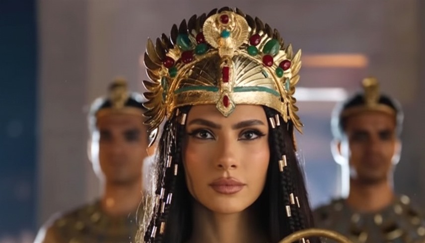 هدى المفتي خلال احتفالية المتحف الكبير
