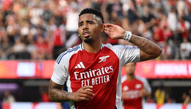 غابرييل جيسوس يعود للملاعب في مباراة آرسنال الودية