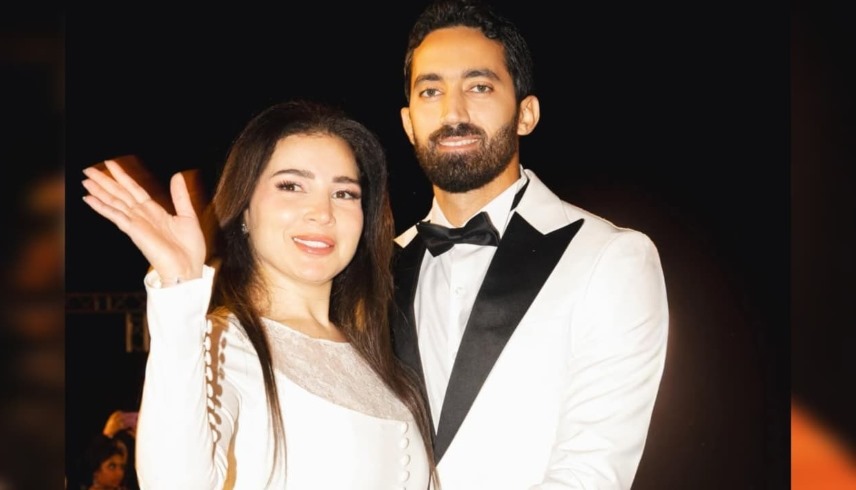 أحمد تيمور ومي عز الدين