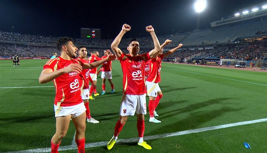 فرحة بن شرقي بهدفه في الزمالك (إكس)