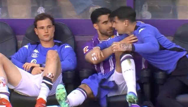 شاهد.. خناقة بين زملاء في الدوري الإسباني