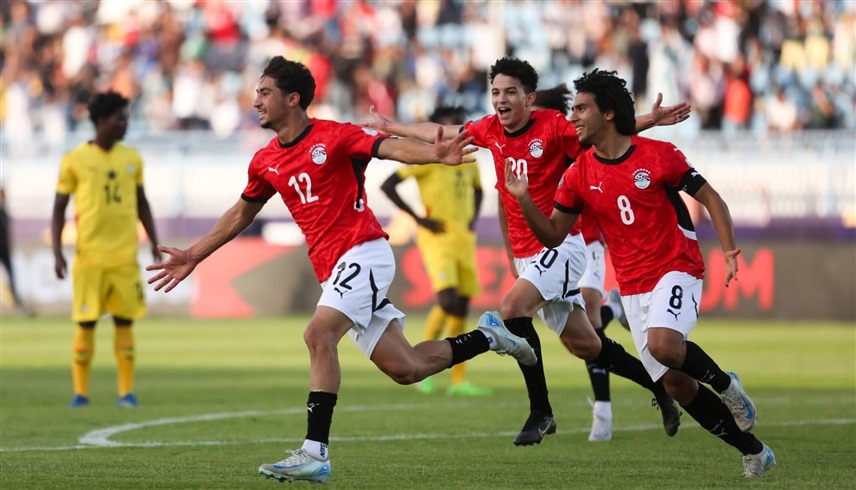 فرحة منتخب مصر للشباب (إكس)