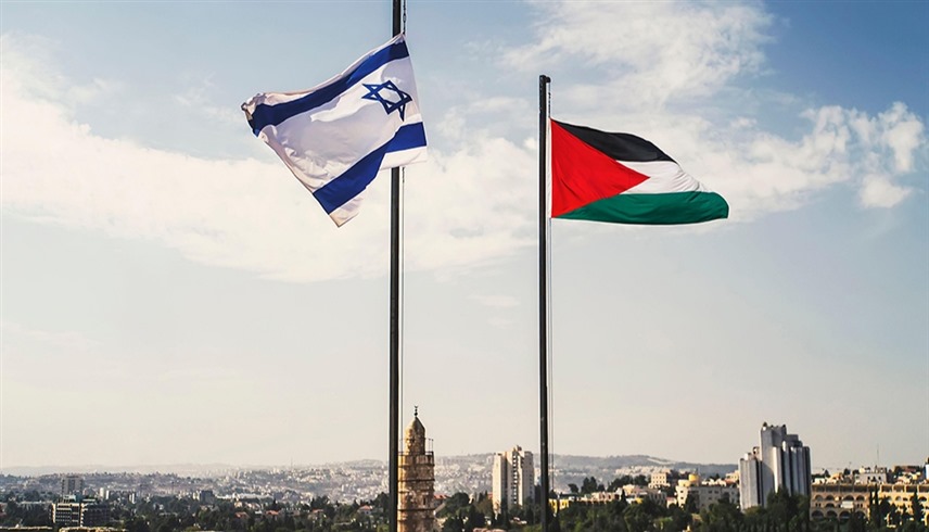 علما فلسطين وإسرائيل (أرشيف)