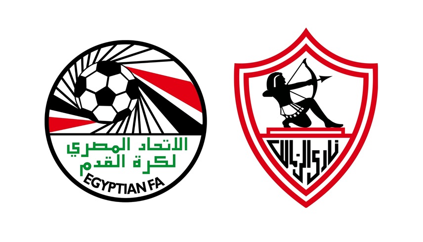 شعارا الاتحاد المصري لكرة القدم والزمالك (أرشيف)