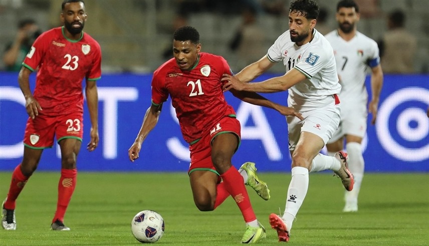من مباراة عُمان وفلسطين (إكس)