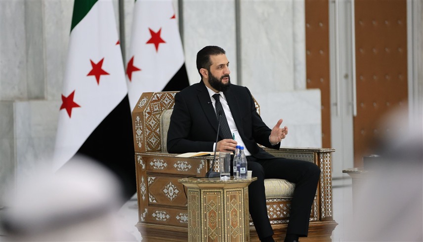 الرئيس السوري المؤقت أحمد الشرع (أرشيف)