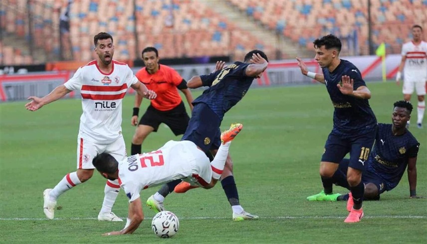 من لقاء الزمالك وسيراميكا كليوباترا (إكس)