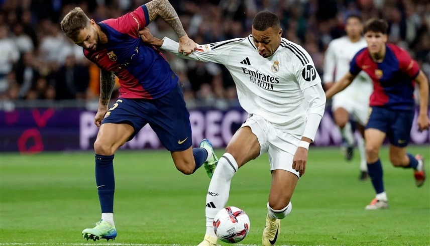 من لقاء ريال مدريد وبرشلونة (إكس)