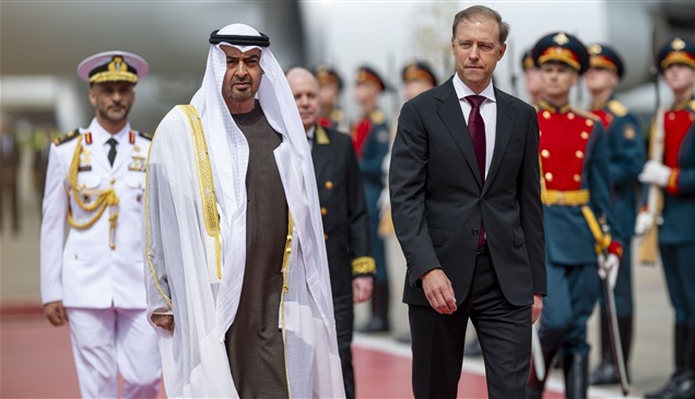 محمد بن زايد يصل روسيا في زيارة رسمية