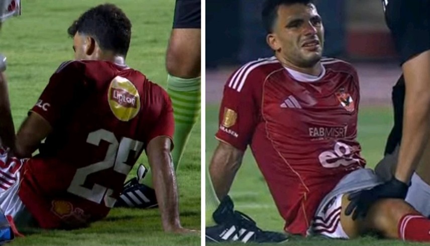 لحظة إصابة نجم الأهلي زيزو (إكس)