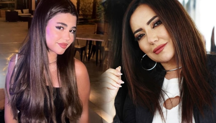 أمل عرفة وابنتها مريم