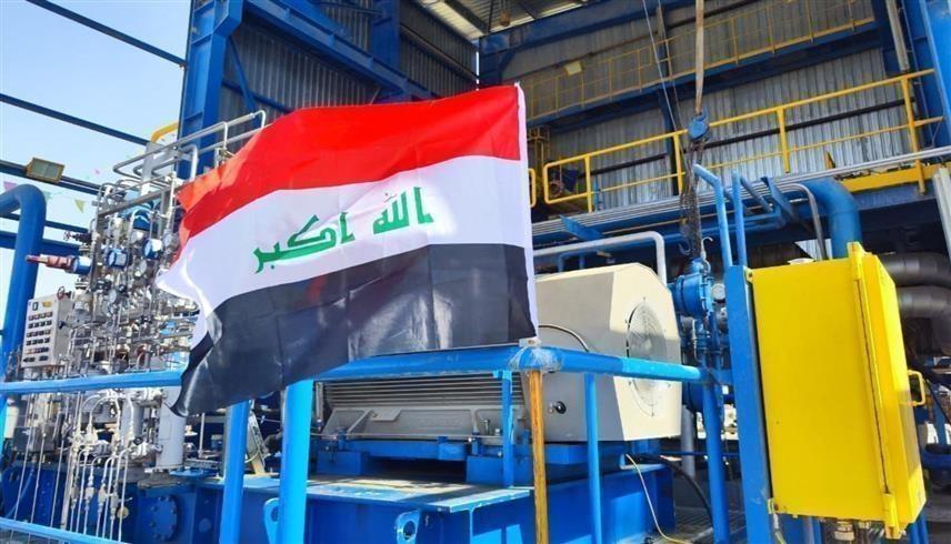 مصفاة بيجي للنفط في العراق (أ ف ب)