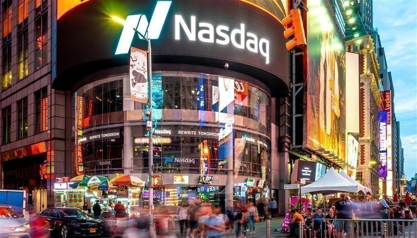 مقر بورصة ناسداك في ميدان تايمز سكوير بنيويورك (أ.ب)