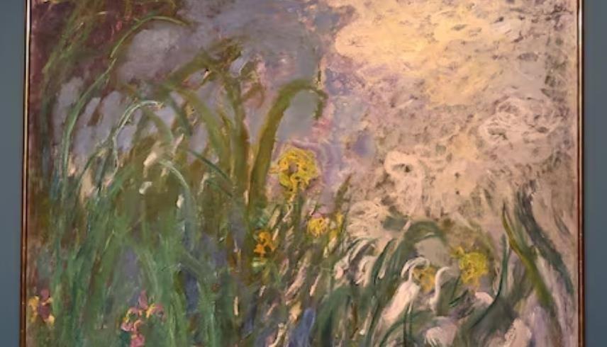 لوحة "إيريس - Les Iris" (رويترز)