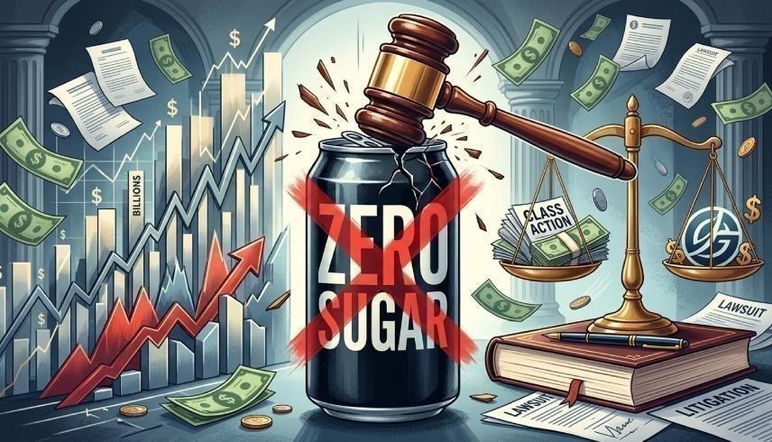 منتج خال من السكر يدفع القضاء لمحاكمة الشركات (الصورة مولدة بالذكاء الاصطناعي)