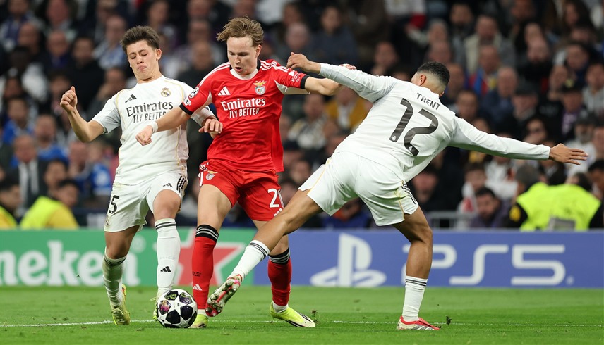 من مباراة بنفيكا وريال مدريد (إكس)