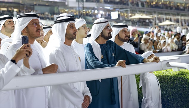 محمد بن راشد يشهد أمسية كأس دبي العالمي الـ30 