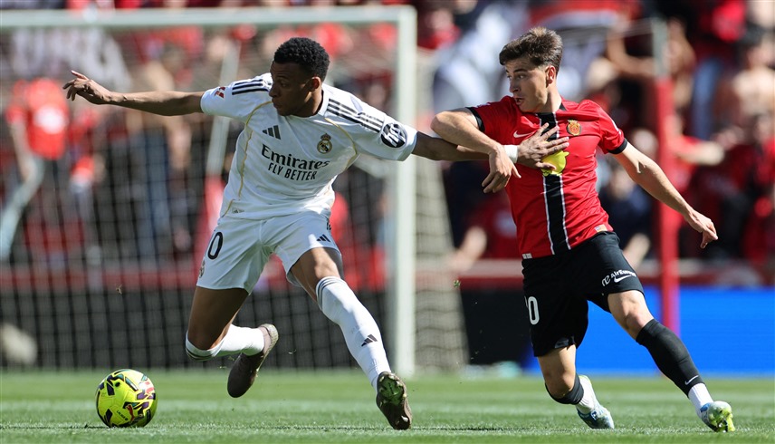 من مباراة ريال مدريد ومايوركا (رويترز)