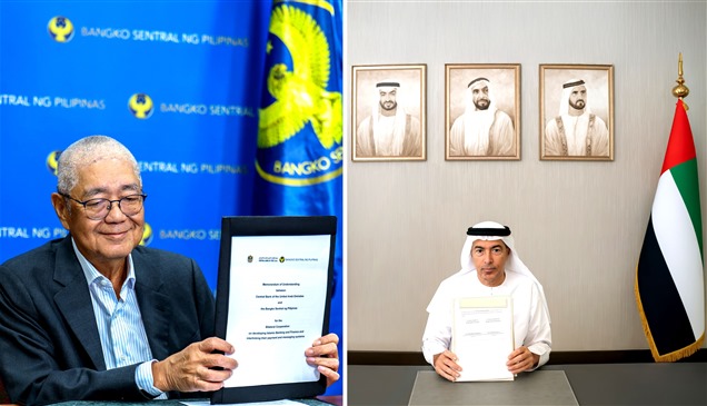 الإمارات والفلبين توقعان مذكرة لتعزيز التعاون المالي والرقمي
