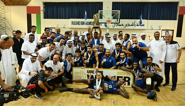 النصر يفوز على شباب الأهلي ويتوج بطلاً لكأس الإمارات لكرة السلة