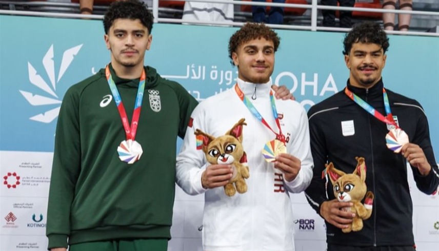 السباح حسين شوقي يهدي الإمارات برونزية الألعاب الخليجية 