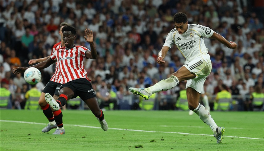 من لقاء ريال مدريد وبلباو (رويترز)