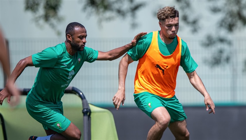 من تدريبات منتخب المغرب (إكس)