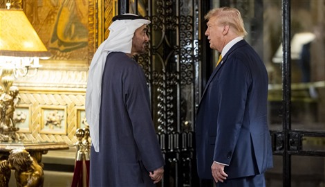 محمد بن زايد وترامب يبحثان هاتفياً التطورات في الشرق الأوسط