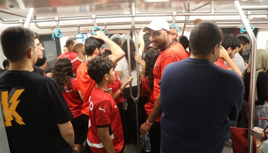 جماهير منتخب مصر في مونوريل (إكس)