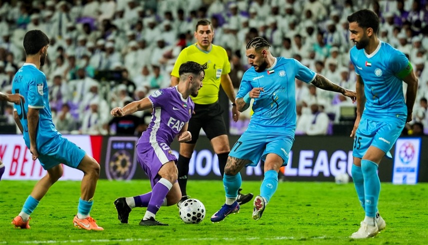 من مباراة العين ودبا في دوري أدنوك للمحترفين (@alainfcae)