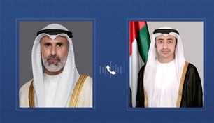 عبدالله بن زايد ووزير خارجية الكويت يدينان تجدد الهجمات الإيرانية