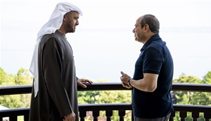 محمد بن زايد والسيسي يبحثان التعاون والعمل المشترك على هامش قمة السبع