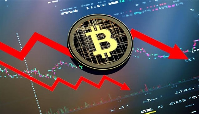 بيتكوين تهبط مجدداً وسط توقعات رفع أسعار الفائدة مستقبلاً