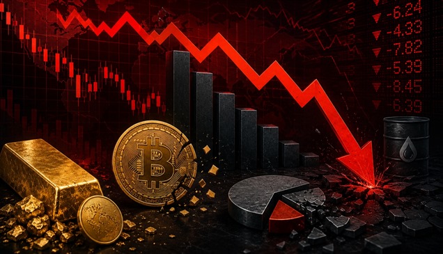 أسبوع الاضطراب المالي.. ذعر المستثمرين يرفع مؤشر الخوف ويهبط بناسداك والذهب والبيتكوين