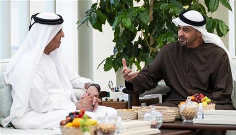 رئيس الدولة يستقبل حاكم رأس الخيمة ويبحثان شؤون الوطن والمواطن
