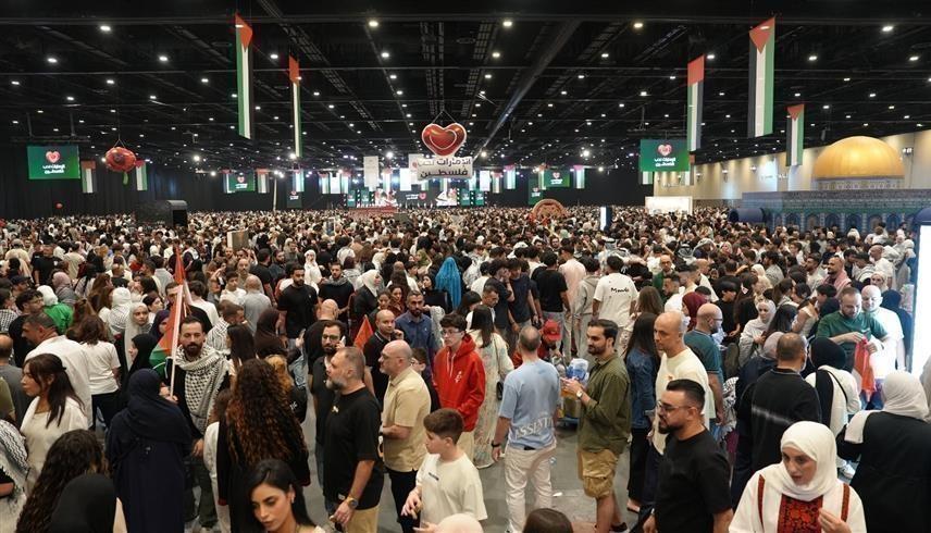 جانب من فعالية الإمارات تحب فلسطين (خاص 24) 