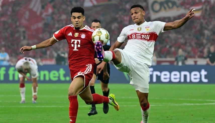 من مباريات الدوري الألماني (أ ف ب)