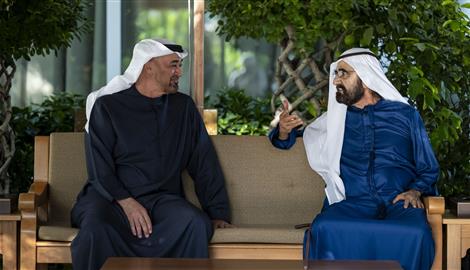 رئيس الدولة ومحمد بن راشد يبحثان شؤون الوطن وجهود تعزيز المسيرة التنموية 