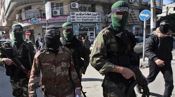 مسلحون تابعون للجناح العكسري لحركة حماس(أرشيف)